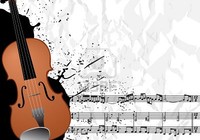 Cello and Musical Notes Cello and Musical Notes