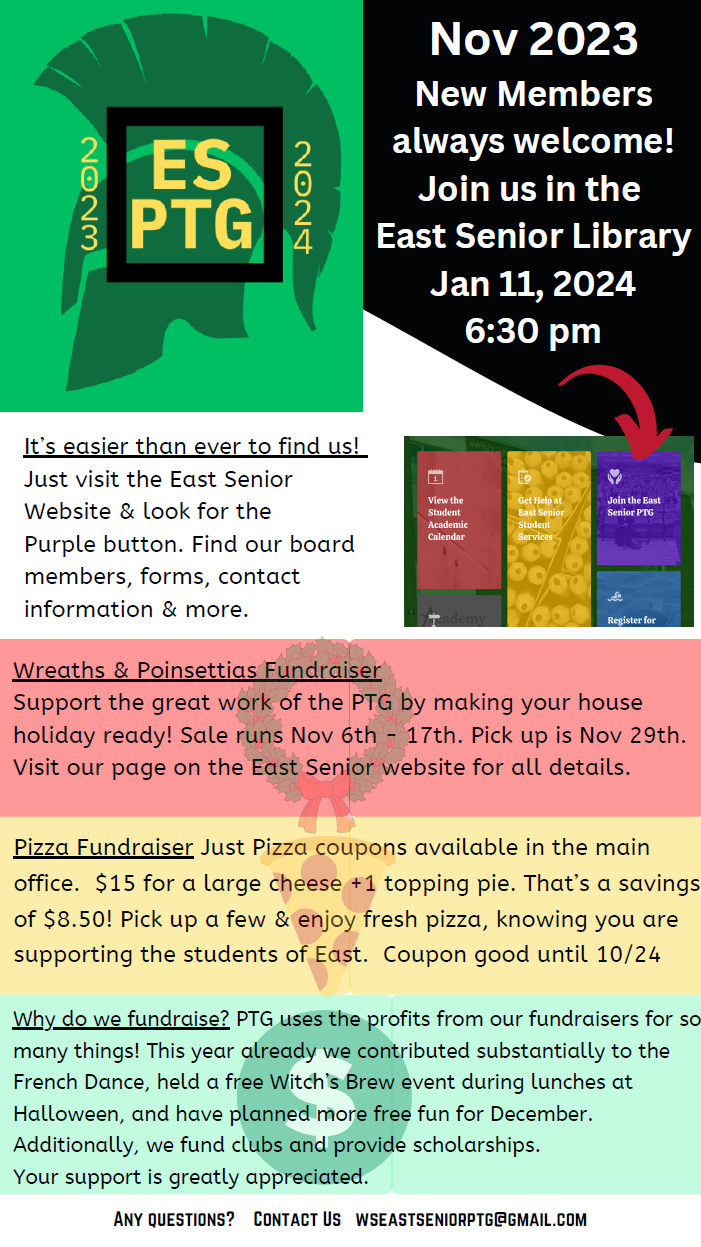 wreath and poinsettias fundraiser, pizza fundraiser, why do we fundraise