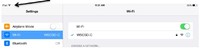 Now connected to a Wi-Fi network